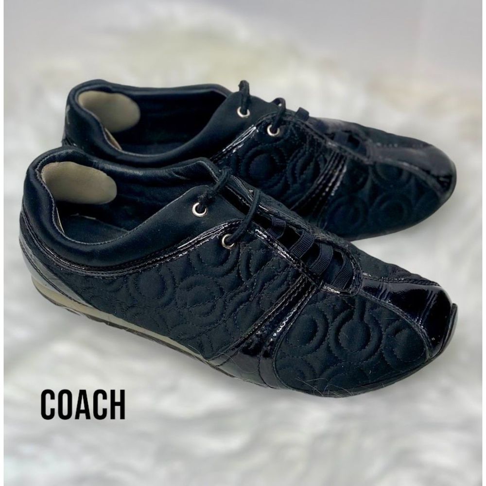 Coach Shoes Women's Fashion Sneakers Black Size 8